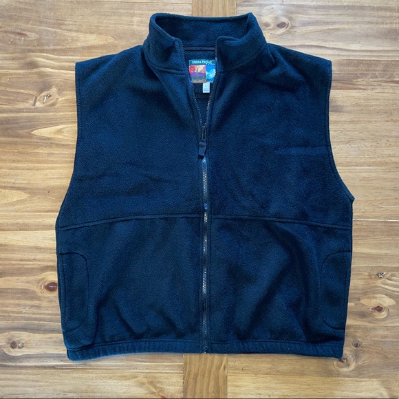 Black Sierra Pacific fleece vest. Sz. L - Picture 2 of 8